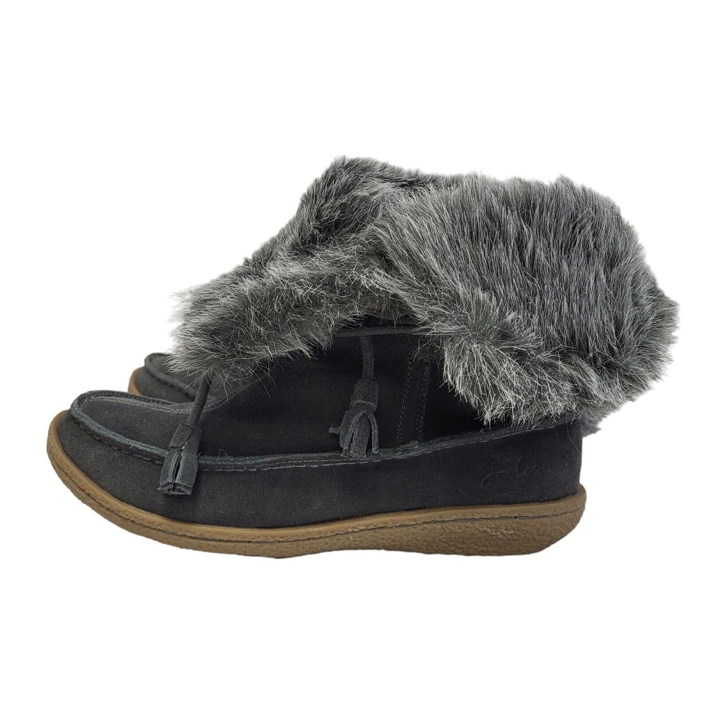 Joules Blue Mid-Calf Suede Banshee Boots Women's Uk Size 5 Eu 38