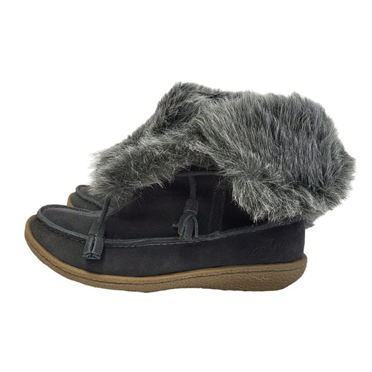 Joules Blue Mid-Calf Suede Banshee Boots Women's Uk Size 5 Eu 38