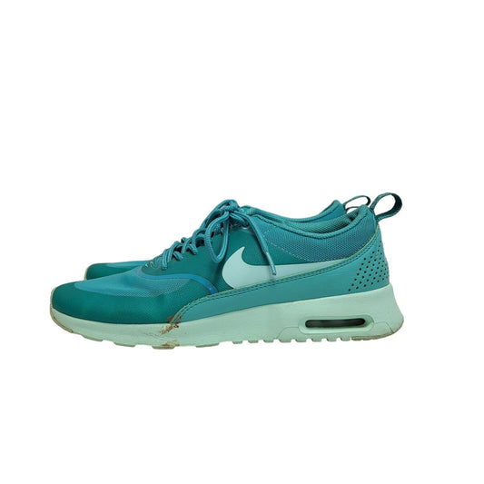 Nike Air Max Thea Green Lace-up Sports Casual Trainers Uk Women's Size 6
