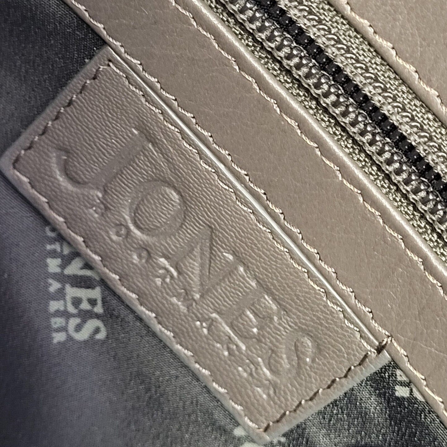 Jones Acid Grey Leather Cross Body Shoulder Bag Women's Size 11.5" x 8"