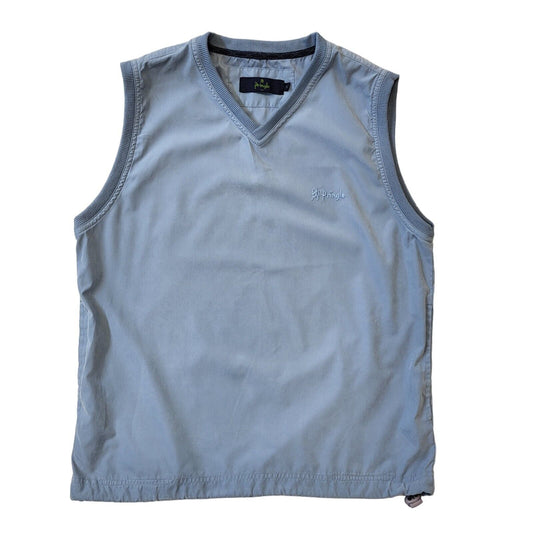 Pringle Golf Y2K Vintage Blue V-Neck Cotton Sweater Vest Men's Size S