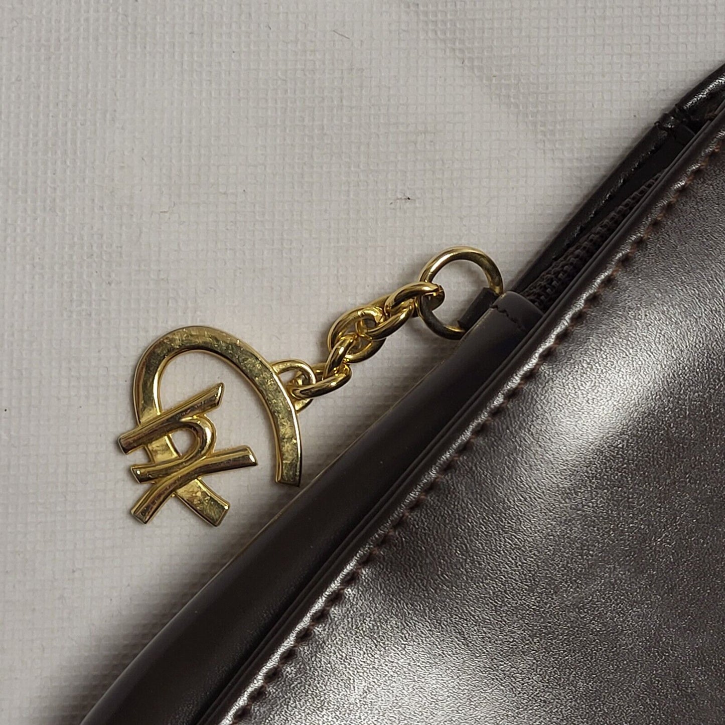 Chiltern Vintage Brown Leather Hand Bag / Shoulder Bag Uk Women's 10" x 9"