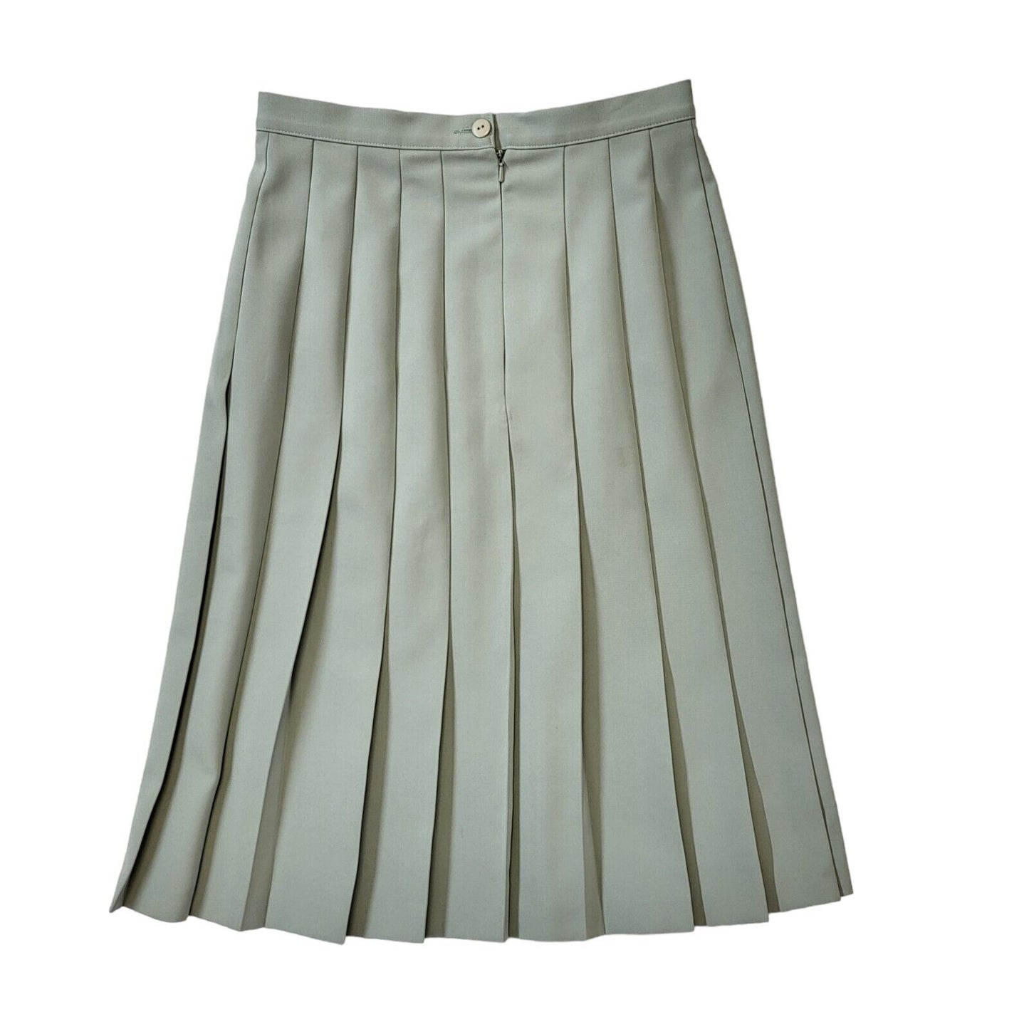 Marks & Spencer St Michael 90s Vintage Green Pleated Skirt Women's Size 12 W30