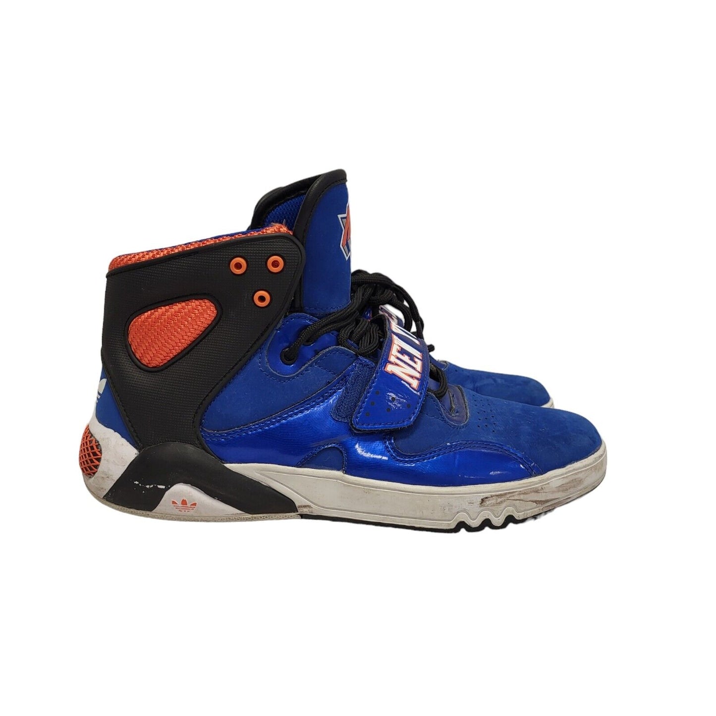 Adidas New York Knicks Blue HI Top Leather Men's Trainers Uk 6.5
