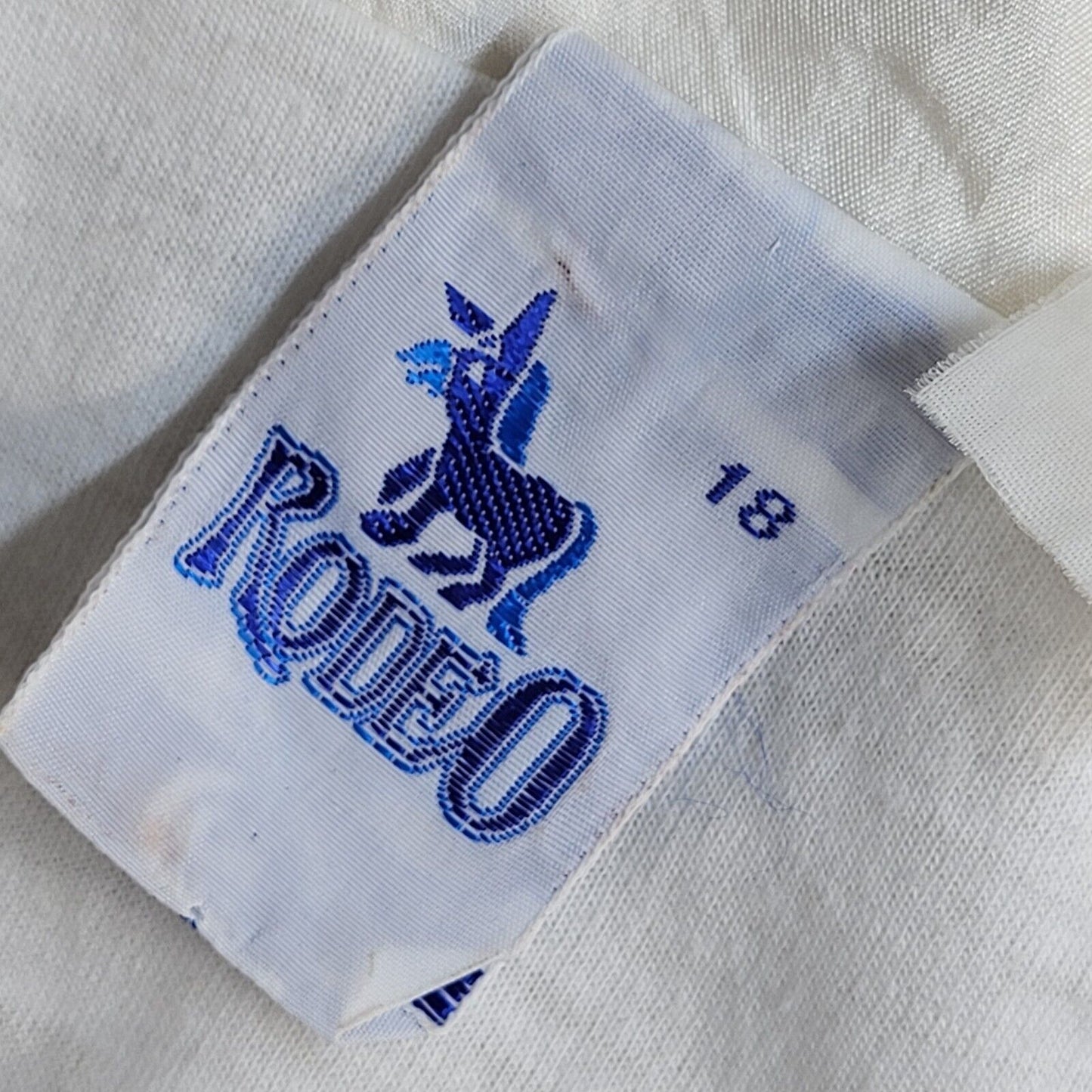 Rodeo Vintage 80s White Shell Jacket Uk Women's Size 18
