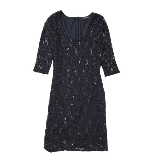 Jane Norman Y2K Black Sequin & Lace Womens UK 14