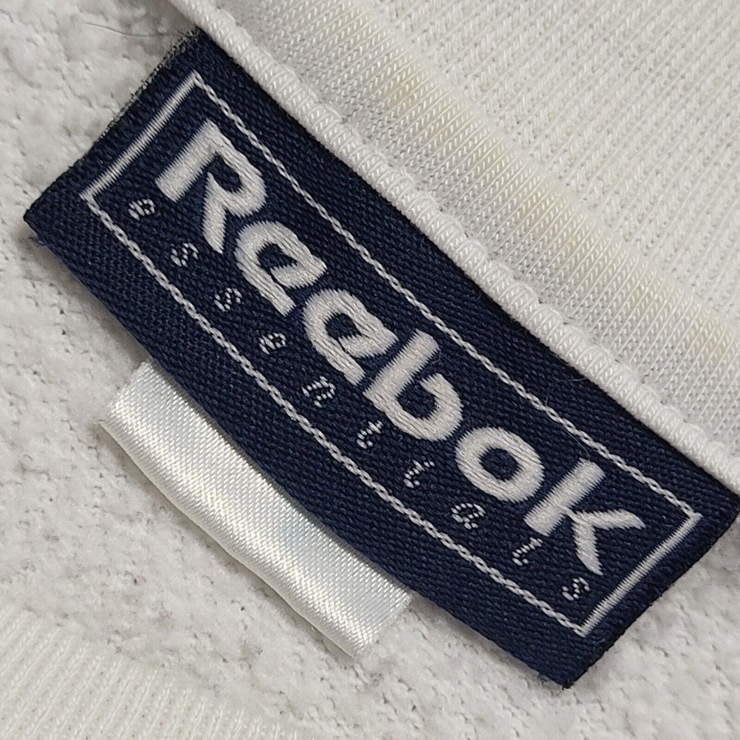 Reebok Essentials Spell Out  Vintage 90s White Sweatshirt Women's Size UK 12
