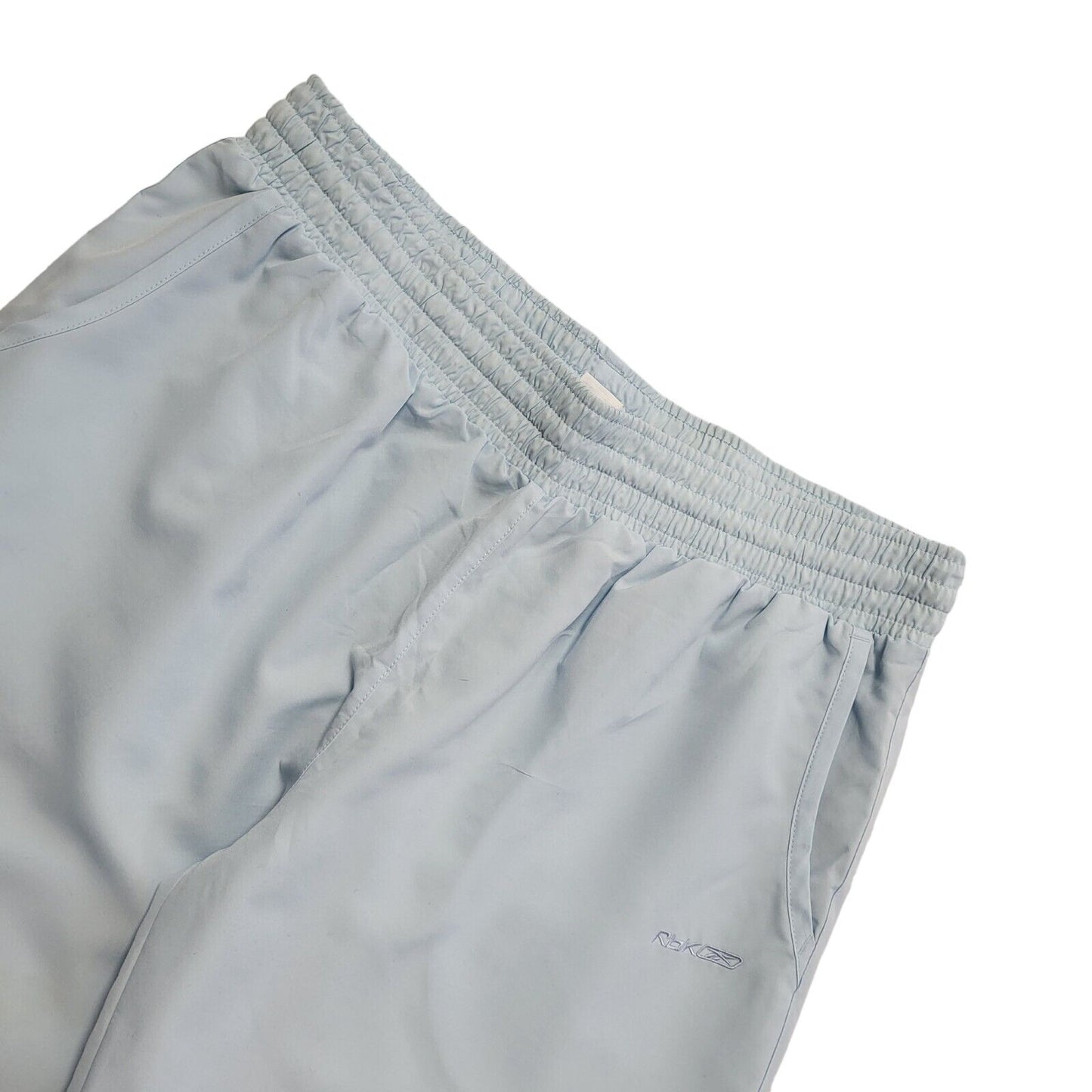 Reebok Vintage Y2K Blue 3/4 Length Tracksuit Pants Womens UK 14 W32 L20
