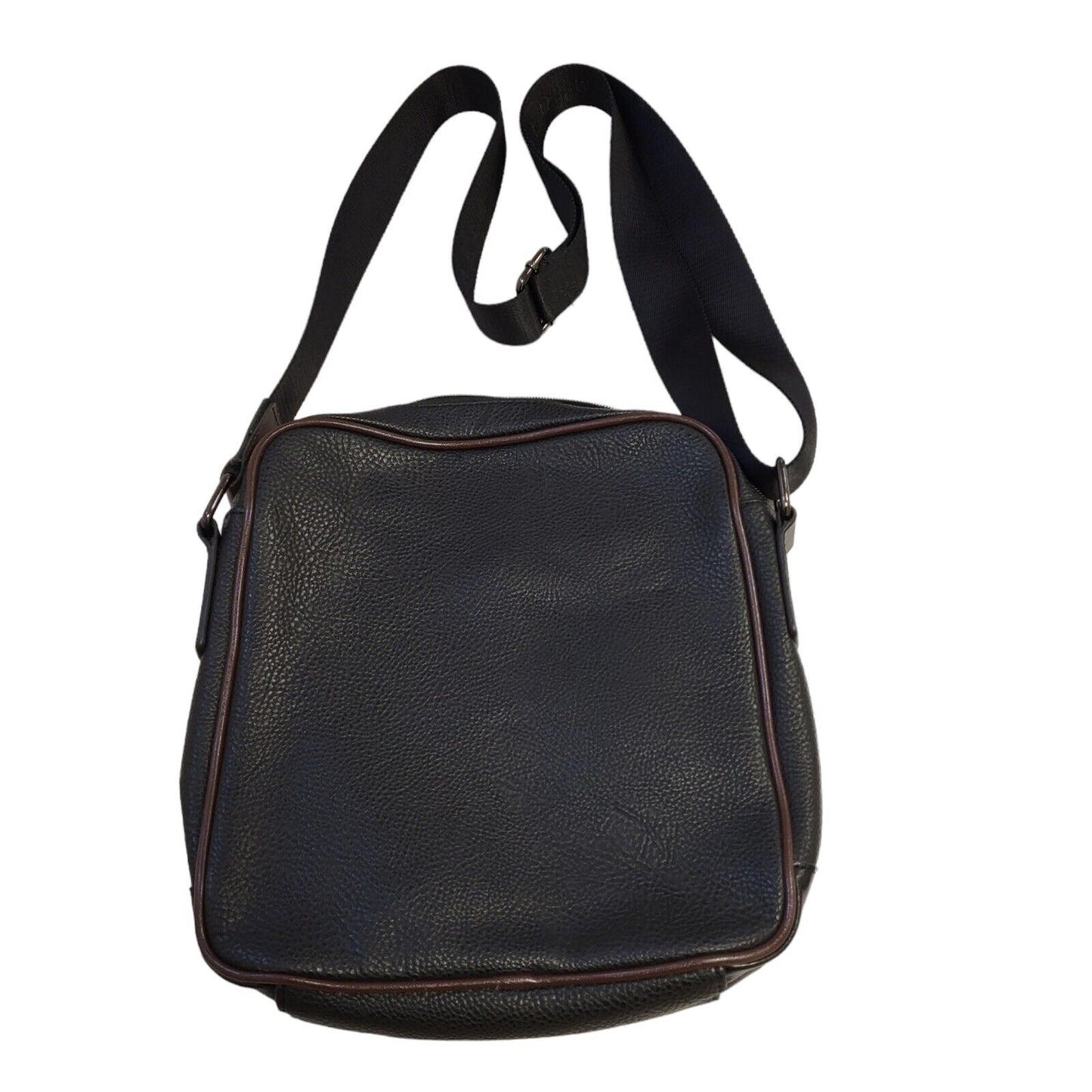Ted Baker Black Brown Messenger Cross Body Bag 12"x 12"