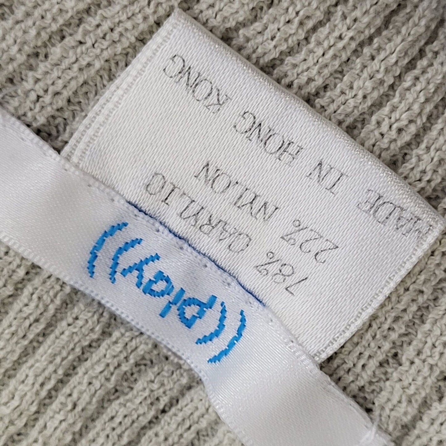 Play Y2K Beige High Neck Sleeveless Tank Top Womens UK Size M