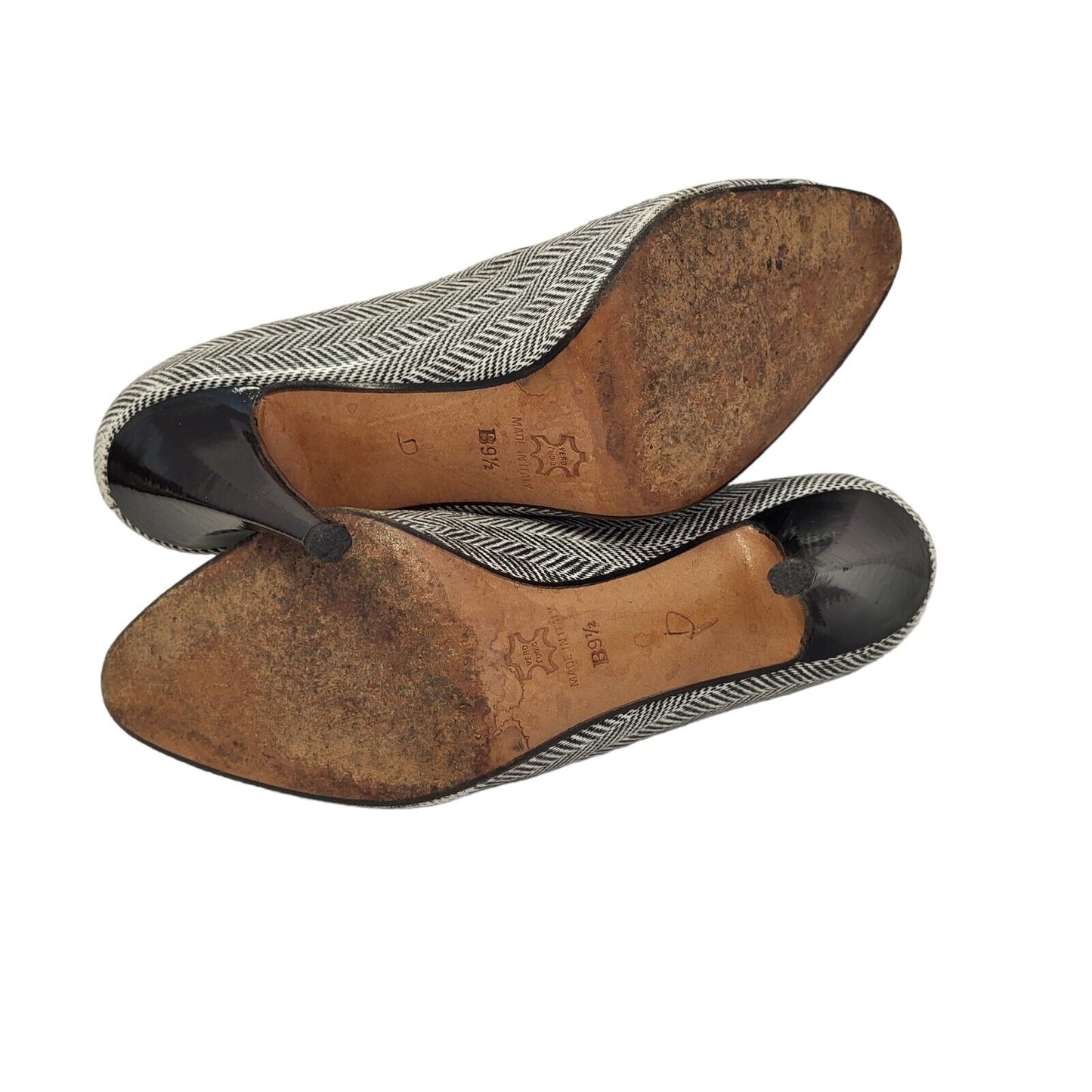 Andrea Carrano Grey Vintage Slip-on Heels Shoes Uk Women's Size 5.5