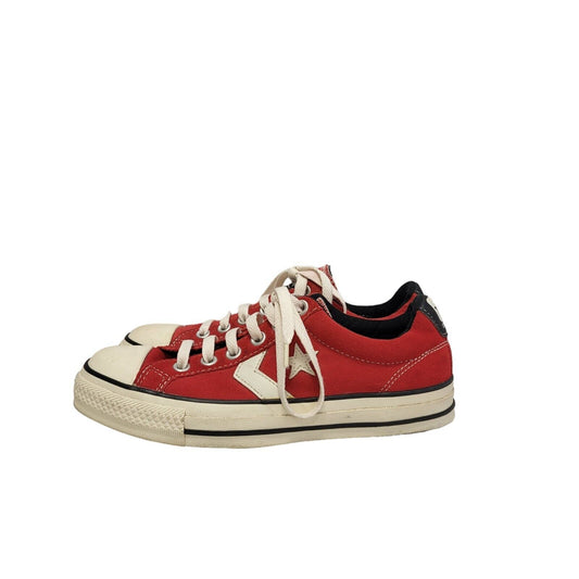 Converse All Star Red Lace-up Low Top Flat Trainers Women's Uk 5