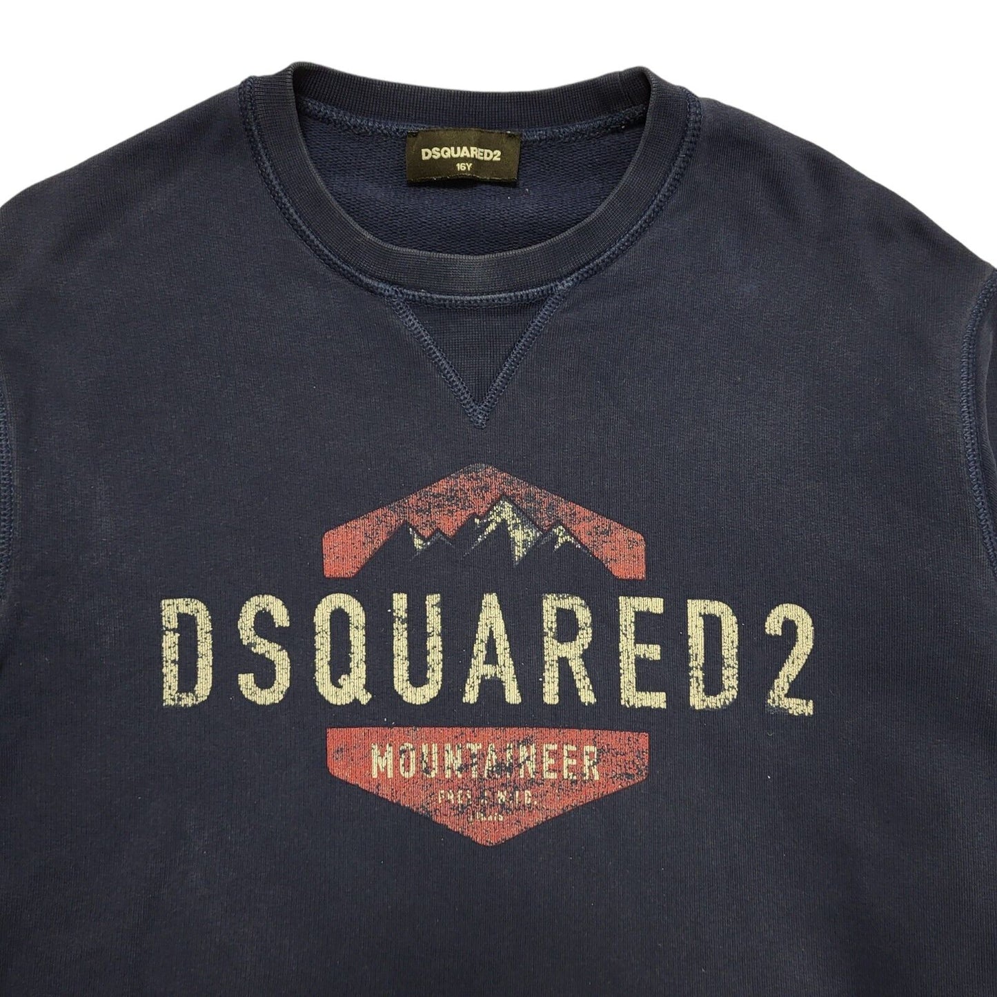 Dsquared2 Mountaineer Blue Long Sleeve Sweatshirt Boy's Age 16