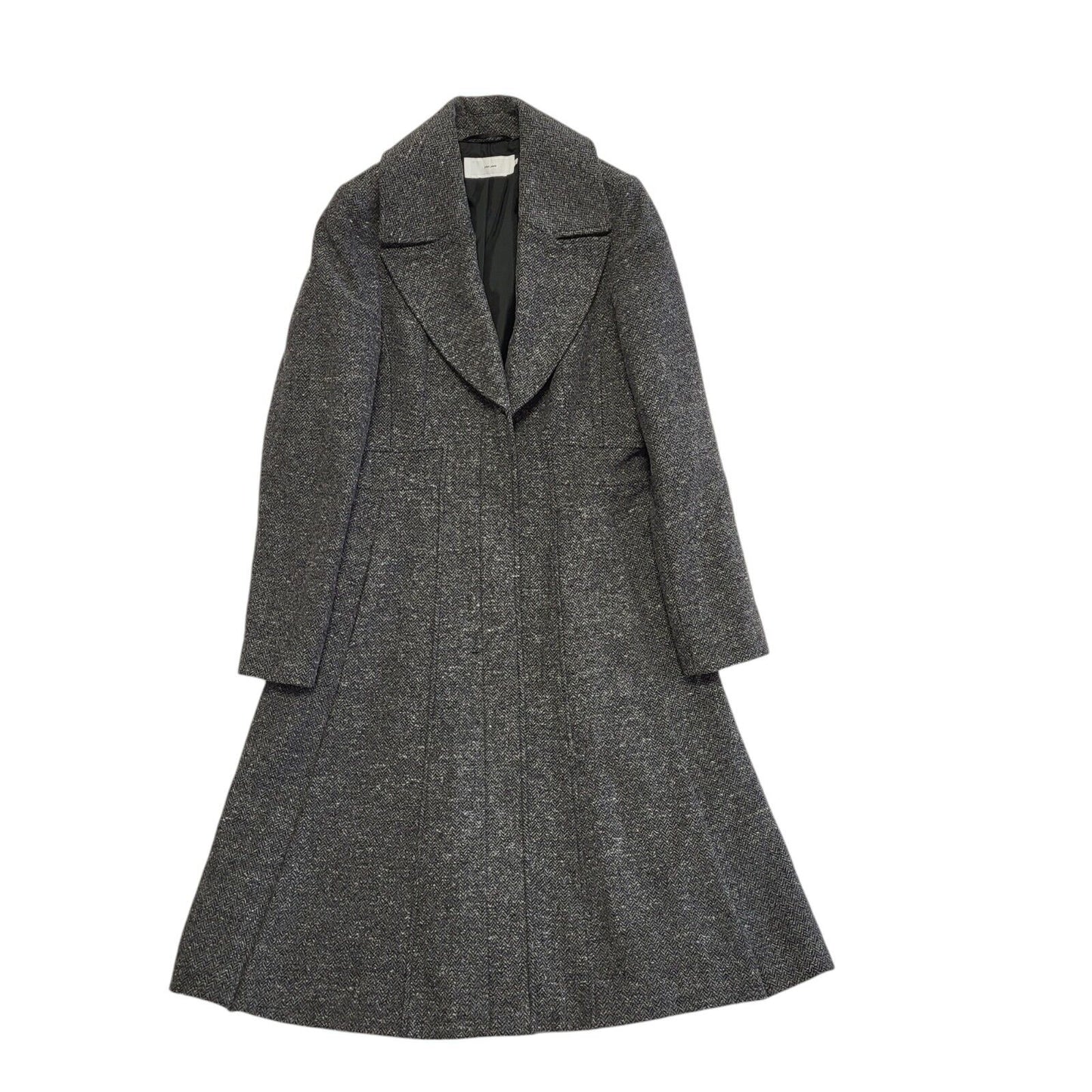 John Lewis Grey Vintage Y2K Button Rain Coat Uk Women's Size 10
