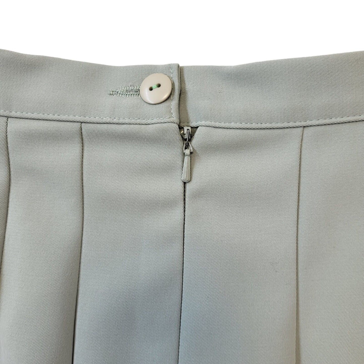 Marks & Spencer St Michael 90s Vintage Green Pleated Skirt Women's Size 12 W30
