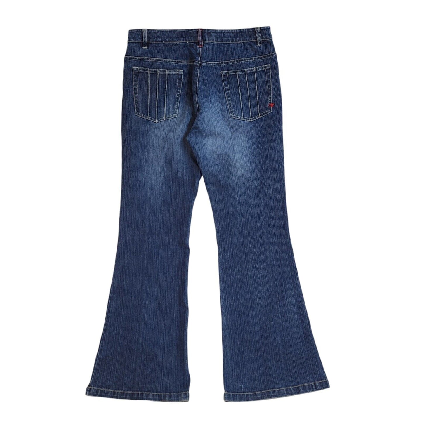 Tom Tailor 90s Angie Dark Blue Bootcut Denim Jeans Uk Women's Size 12 W30 L31
