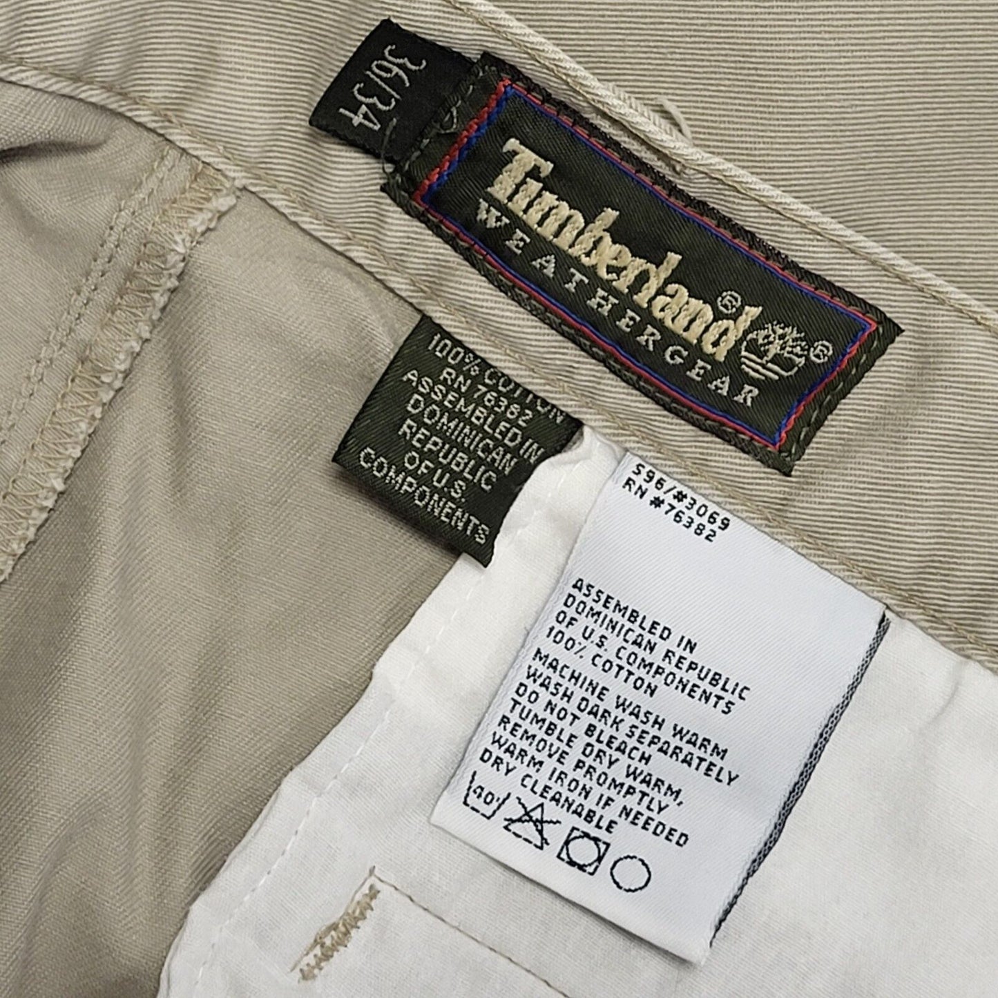 Timberland Vintage Beige Chino Trousers Men's Size XL W36 L31