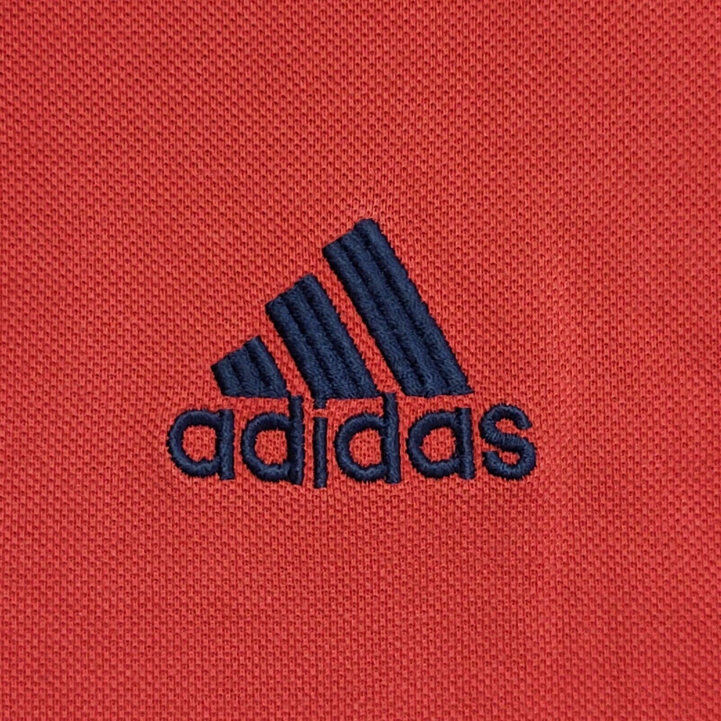 Adidas Vintage 90s Red Polo Shirt Mens Size Large
