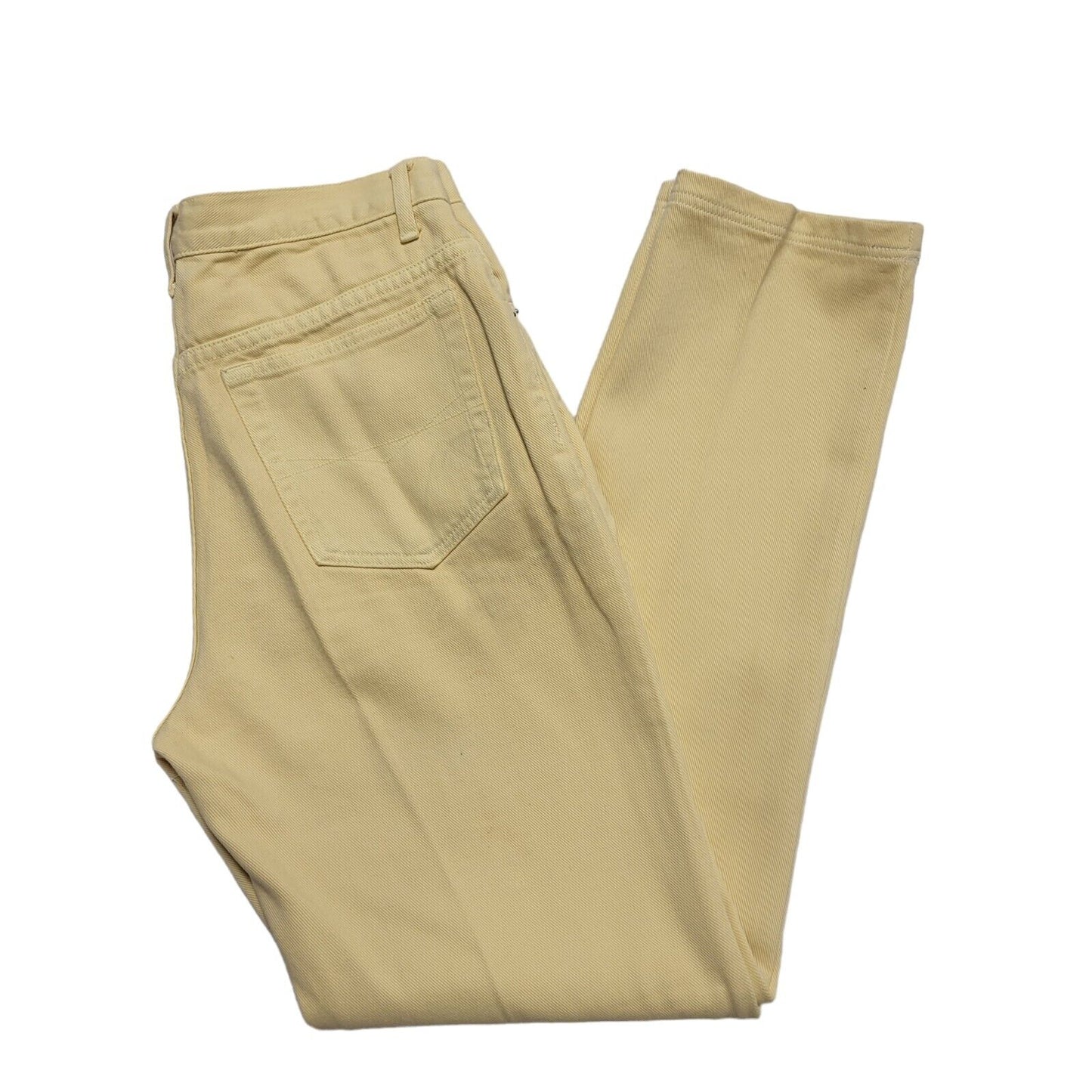 R.I Clothing Vintage 90's Yellow Tapered Jeans UK Women's 12 W30 L29