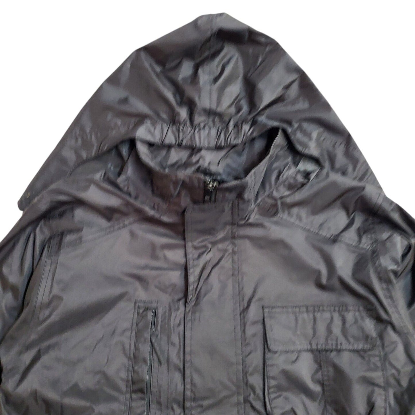 Beau Brummel 90s Black Hooded Jacket Uk Men's Size Small