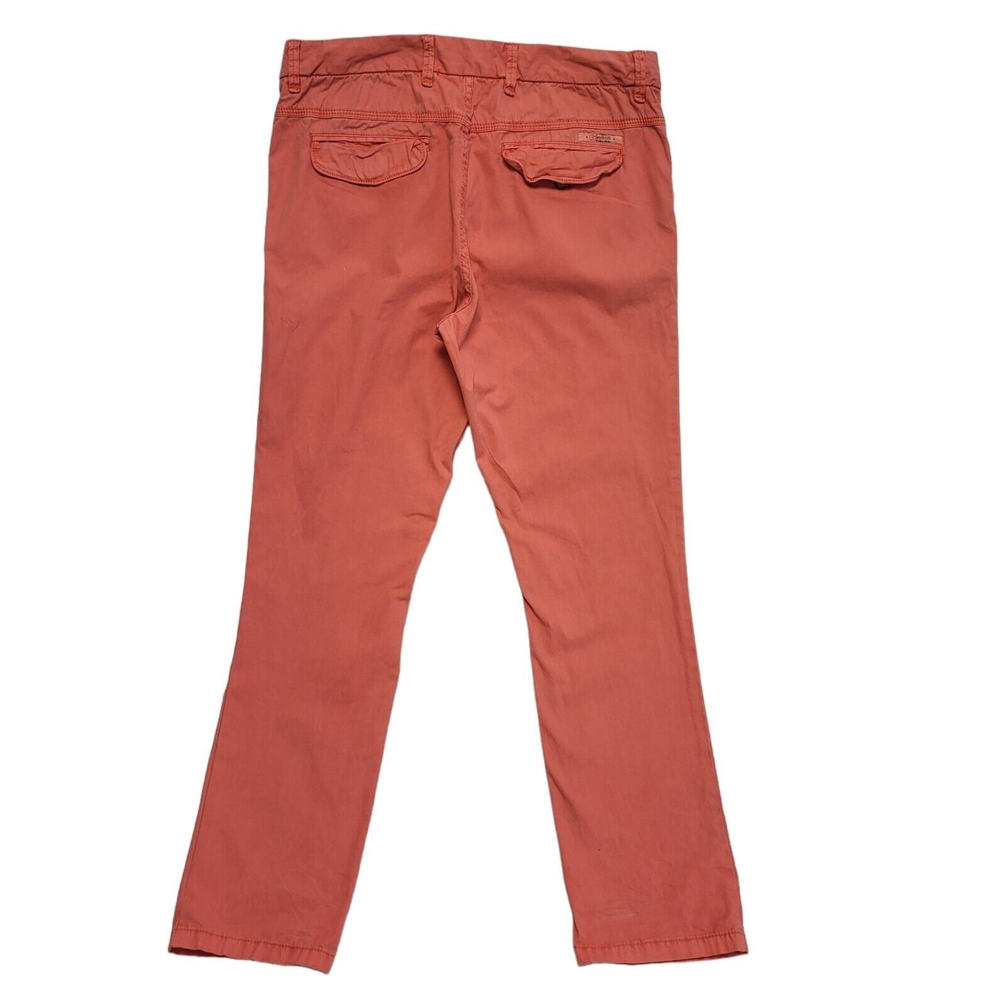 Hilfiger Denim Y2k Vintage Pink Straight Leg Chino Trousers Uk Men's XXL W38 L33