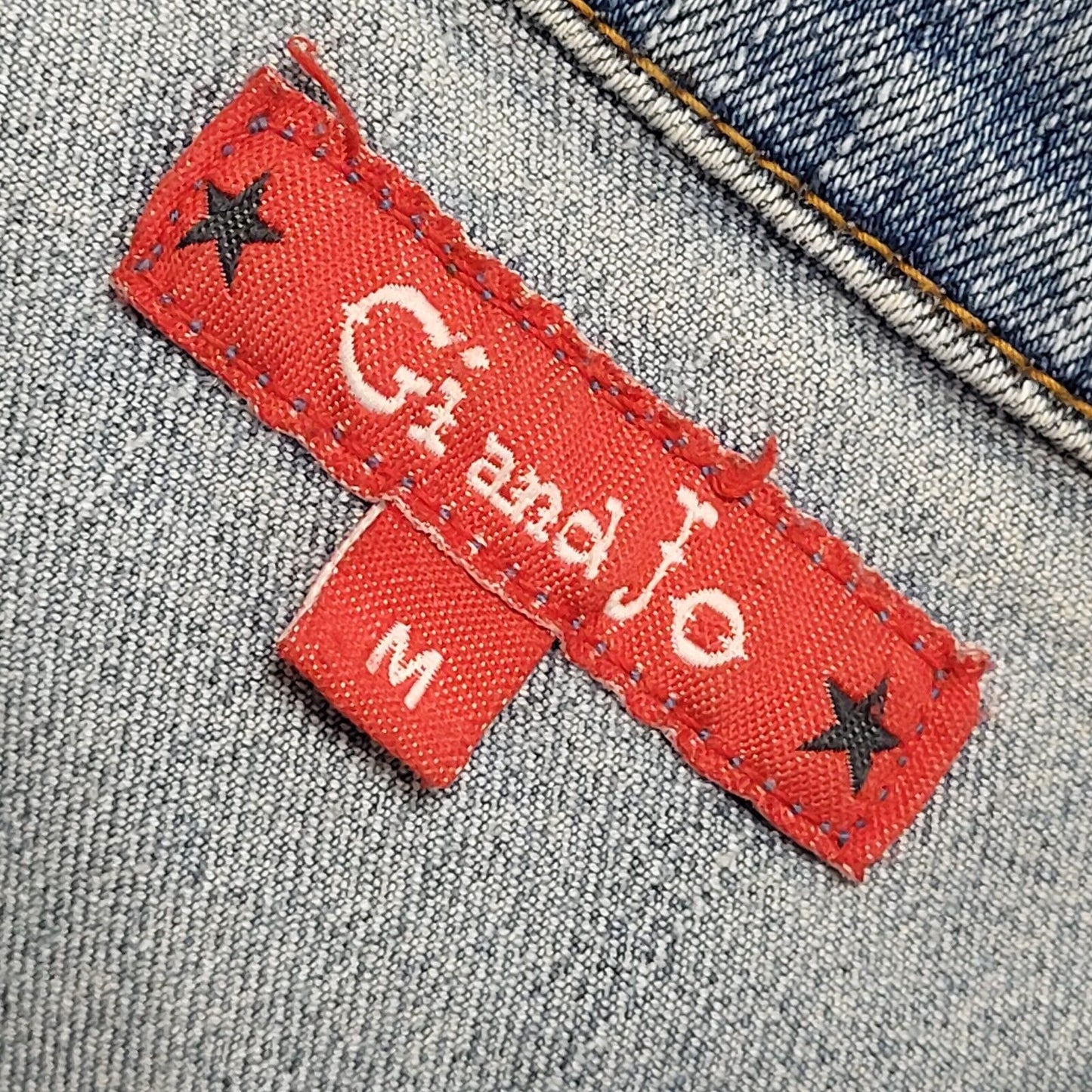 Gi & Jo Blue 90s Vintage Button Denim Jacket Uk Women's Size Medium