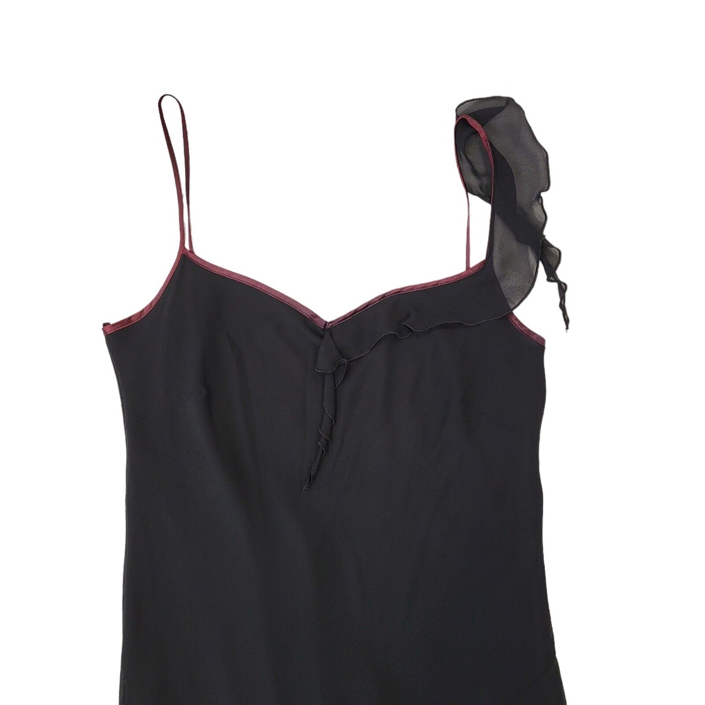 Etam Vintage 90s Black Sleeveless Dress Uk Women's Size 16