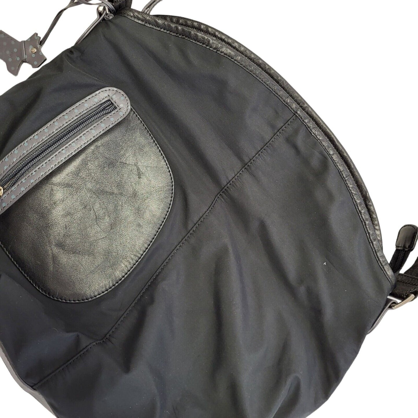 Radley Black Oval Shape Shoulder Bag Women's Size 14" x 13"