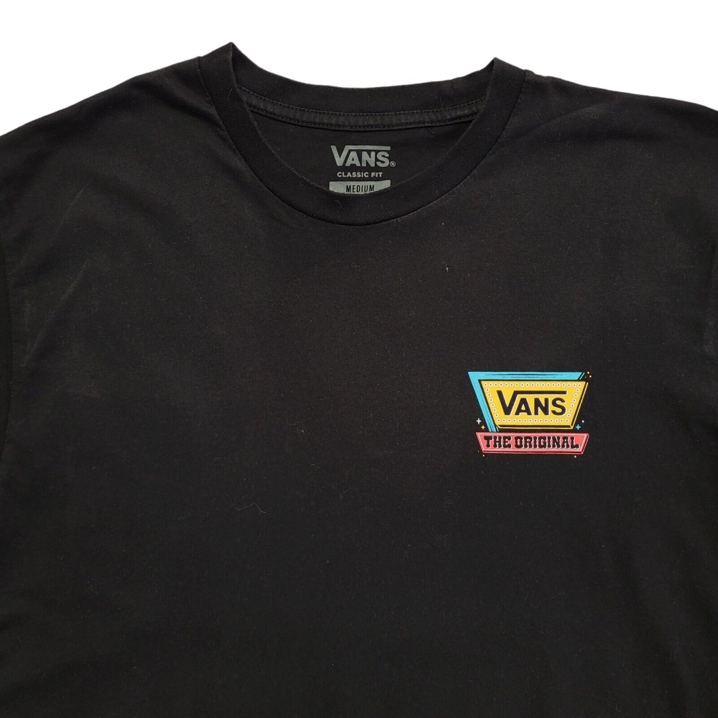 Vans Vintage Y2k Black Classic Fit T-Shirt Uk Men's Size M