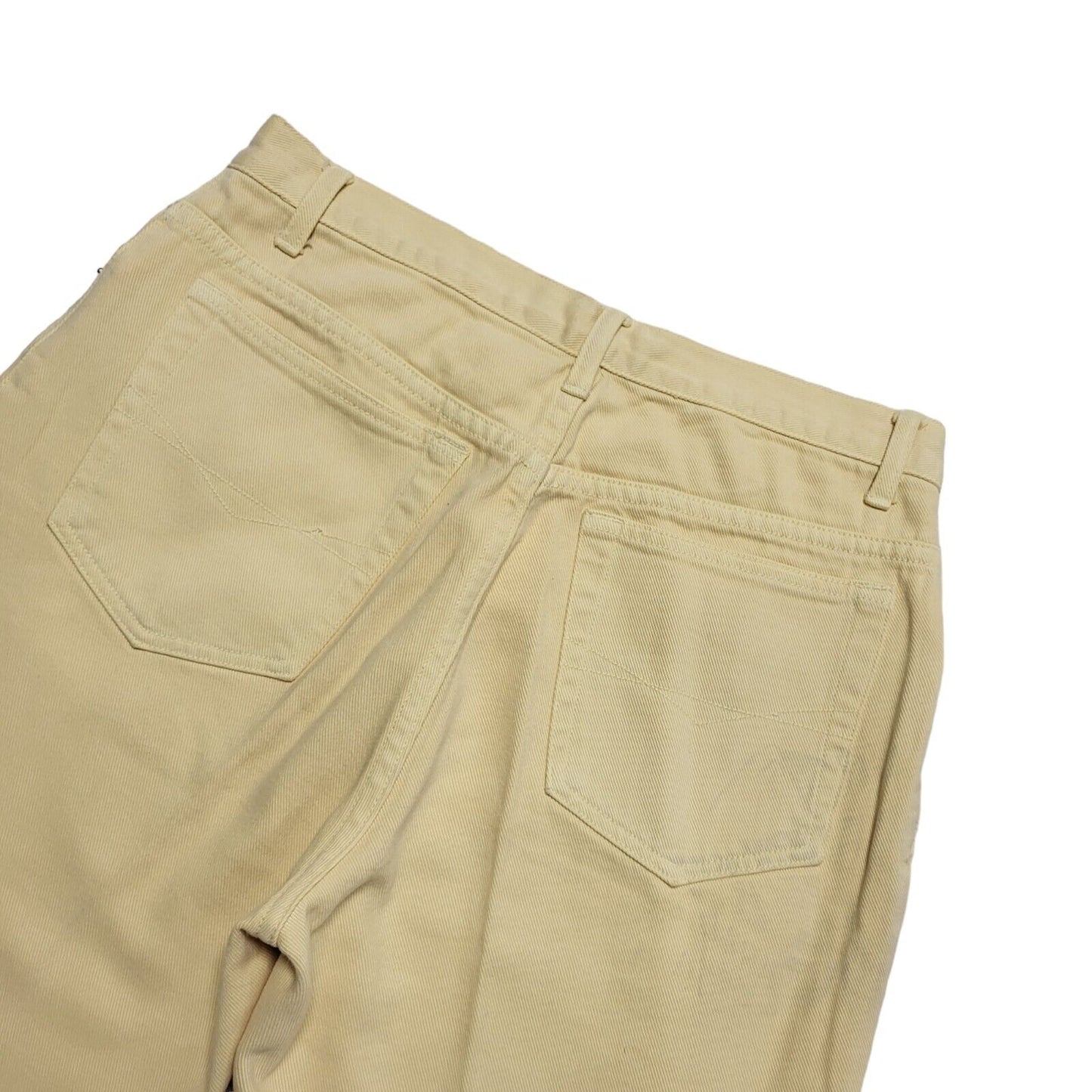 R.I Clothing Vintage 90's Yellow Tapered Jeans UK Women's 12 W30 L29