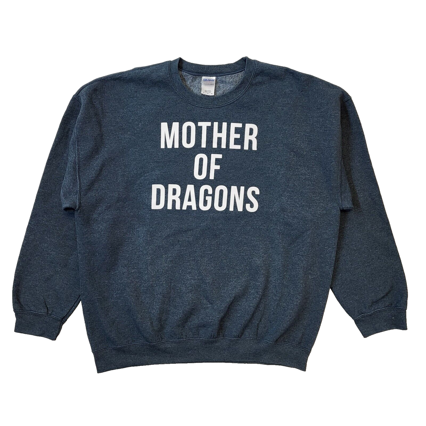 Gildan Vintage Blue Mother Of Dragons Crew Neck Sweatshirt Men's Size XL Eu 56