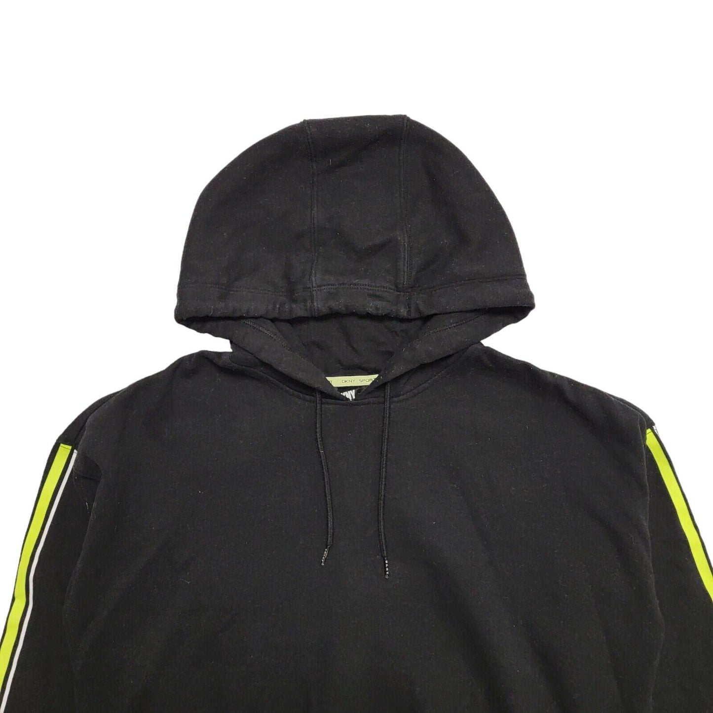 DKNY Black Cropped Hoodie UK Women's Size Large