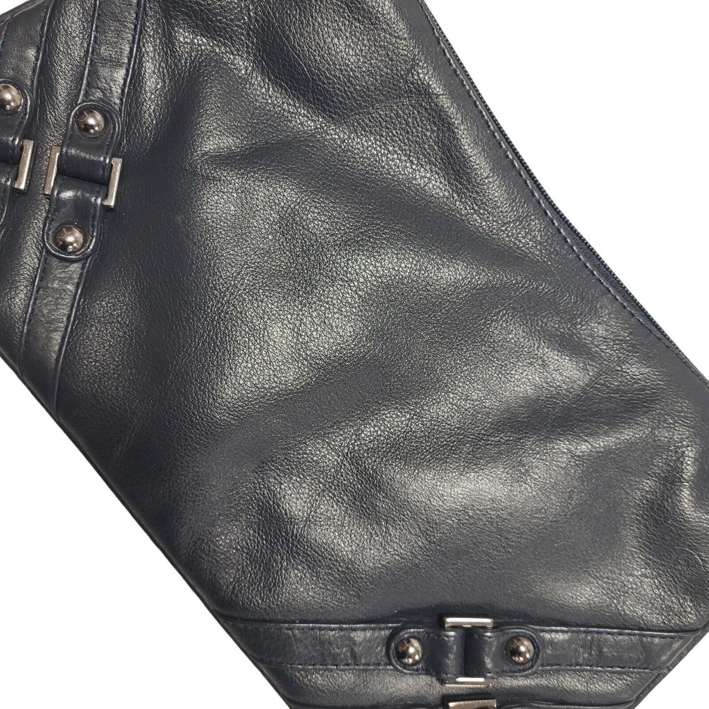 Taurus Black Leather Small Shoulder Bag Uk Women's Size 11.5" x 6.5"