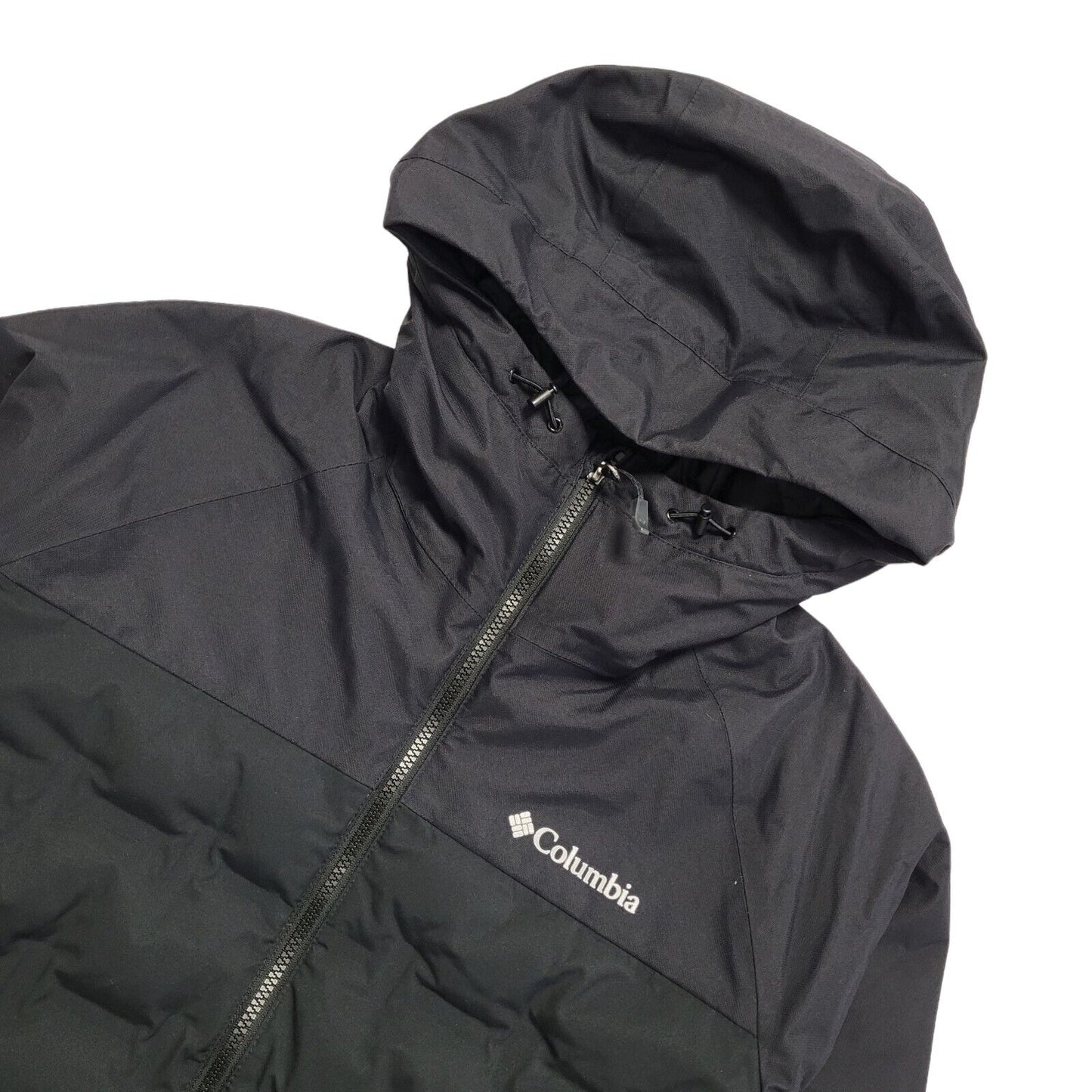Columbia Black Zipped Hooded Jacket Uk Women's Size Small