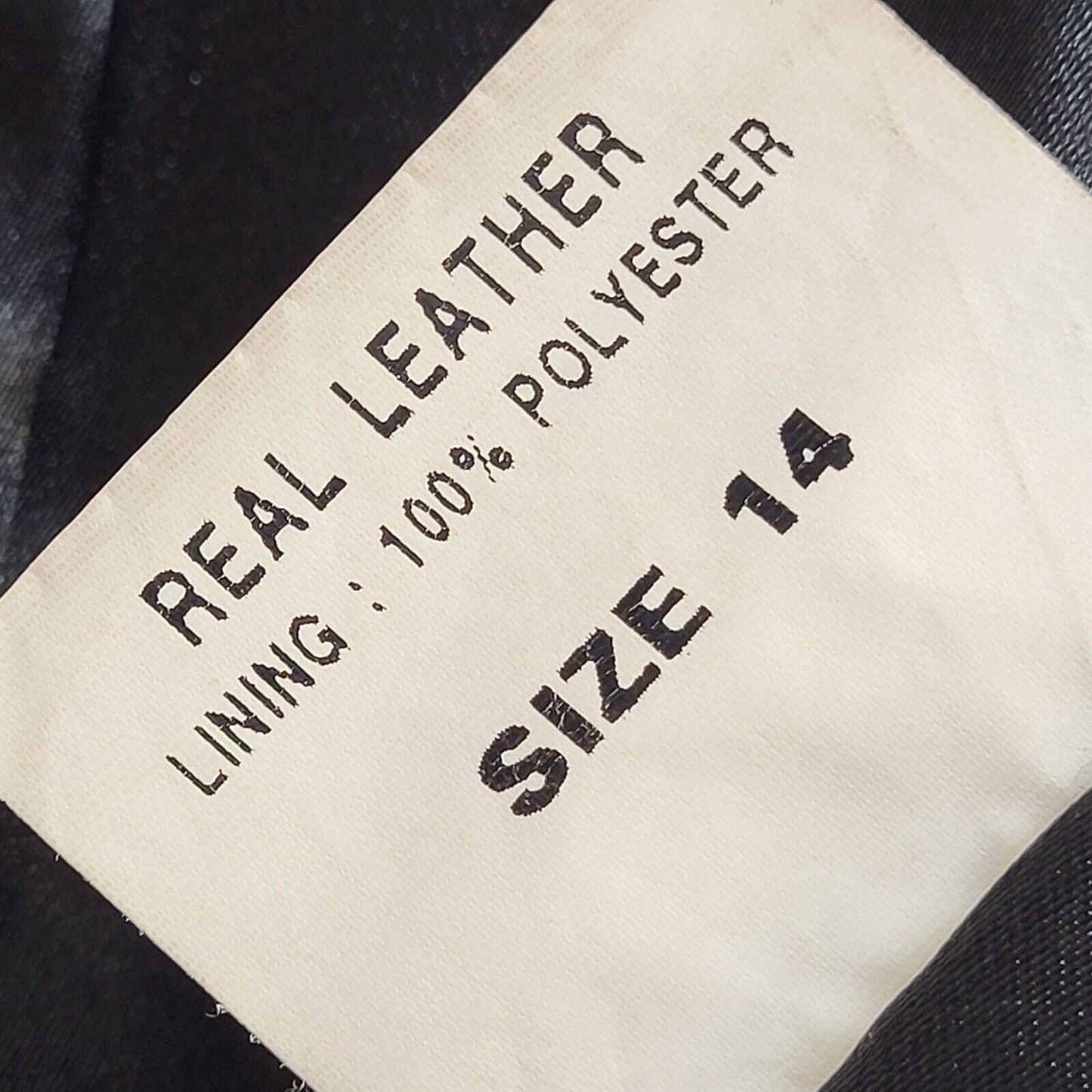 42nd Street Black 90s Leather Velvet Jacket Uk Women's Size 14