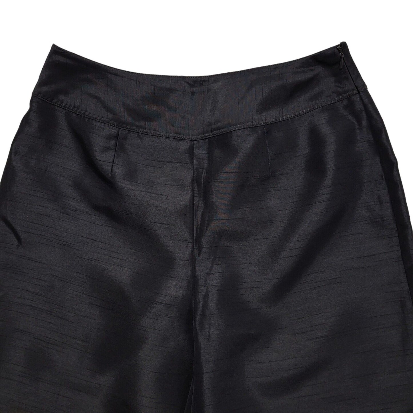 Quo Vintage 90's Dark Blue Straight Trousers Uk Women's Size 10 W28 L29