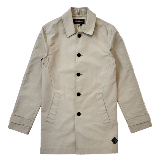 Minimum Aarhus Beige Button-Up Trench Coat Men's Size Small Eu 46