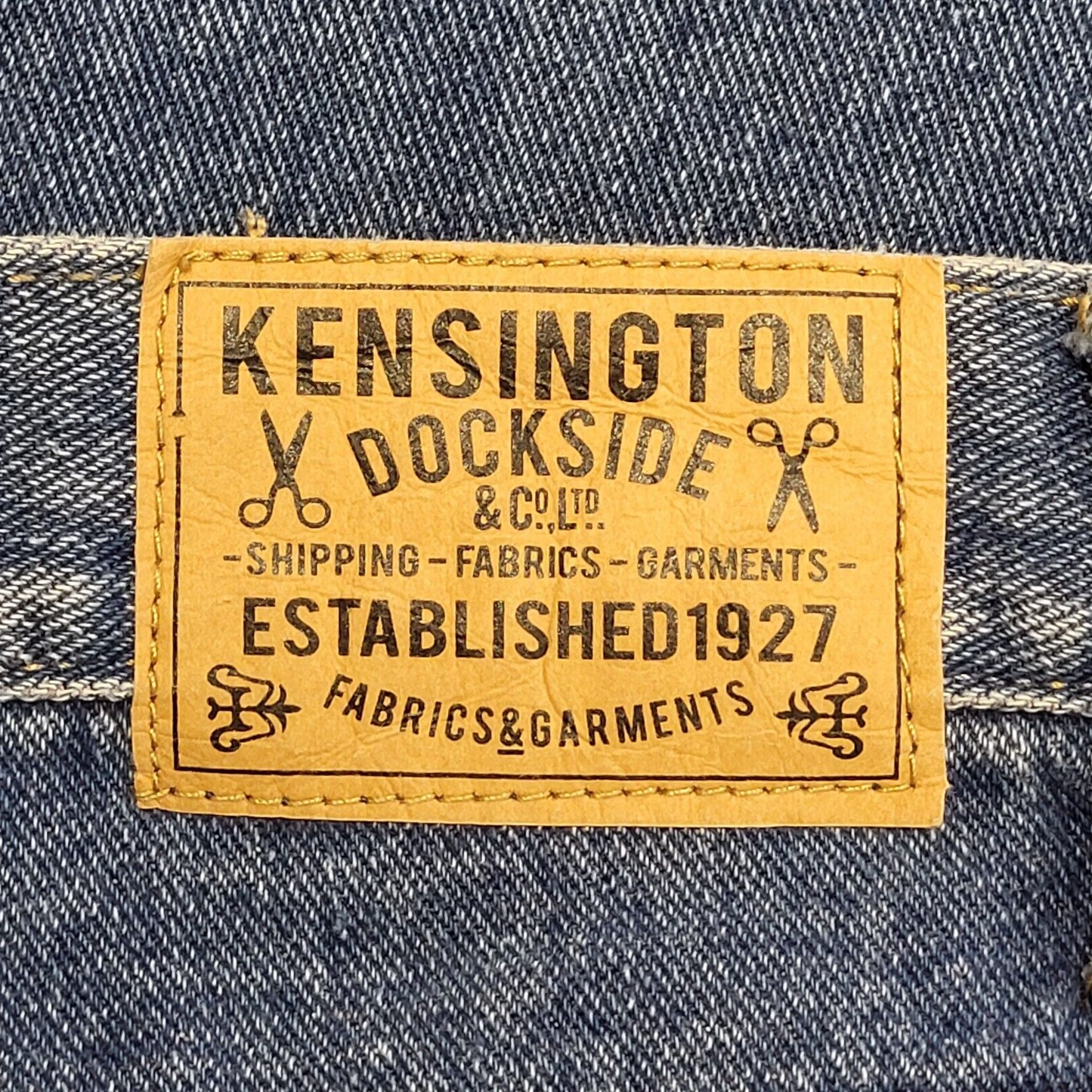 Kensington Dockside 90s Blue Wide Leg Denim Jeans Uk Men's Size S W30 L29