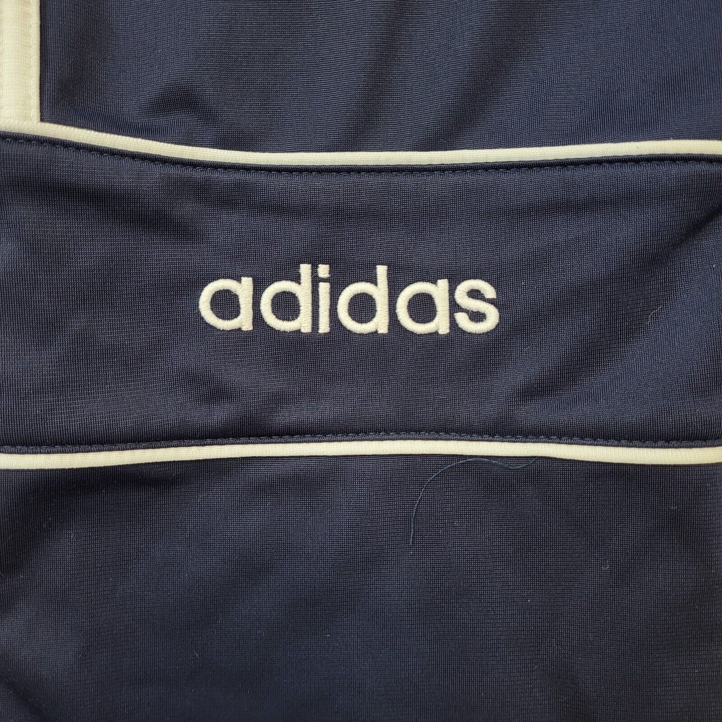 Adidas 90s Vintage Navy Blue Straight Leg Tracksuit Bottoms Men's Size S W30 L28