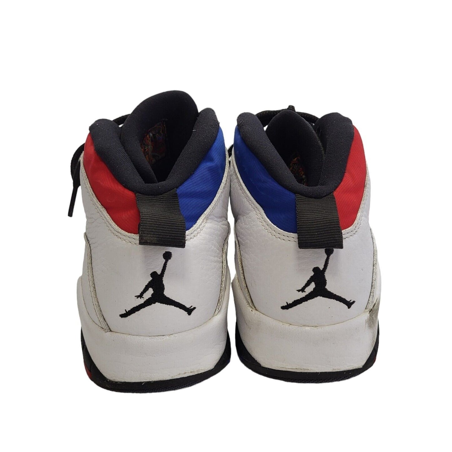 Air Jordan 10 Westbrook Claaa 2006 White & Red Lace-Up Trainers Uk Men's Size 8
