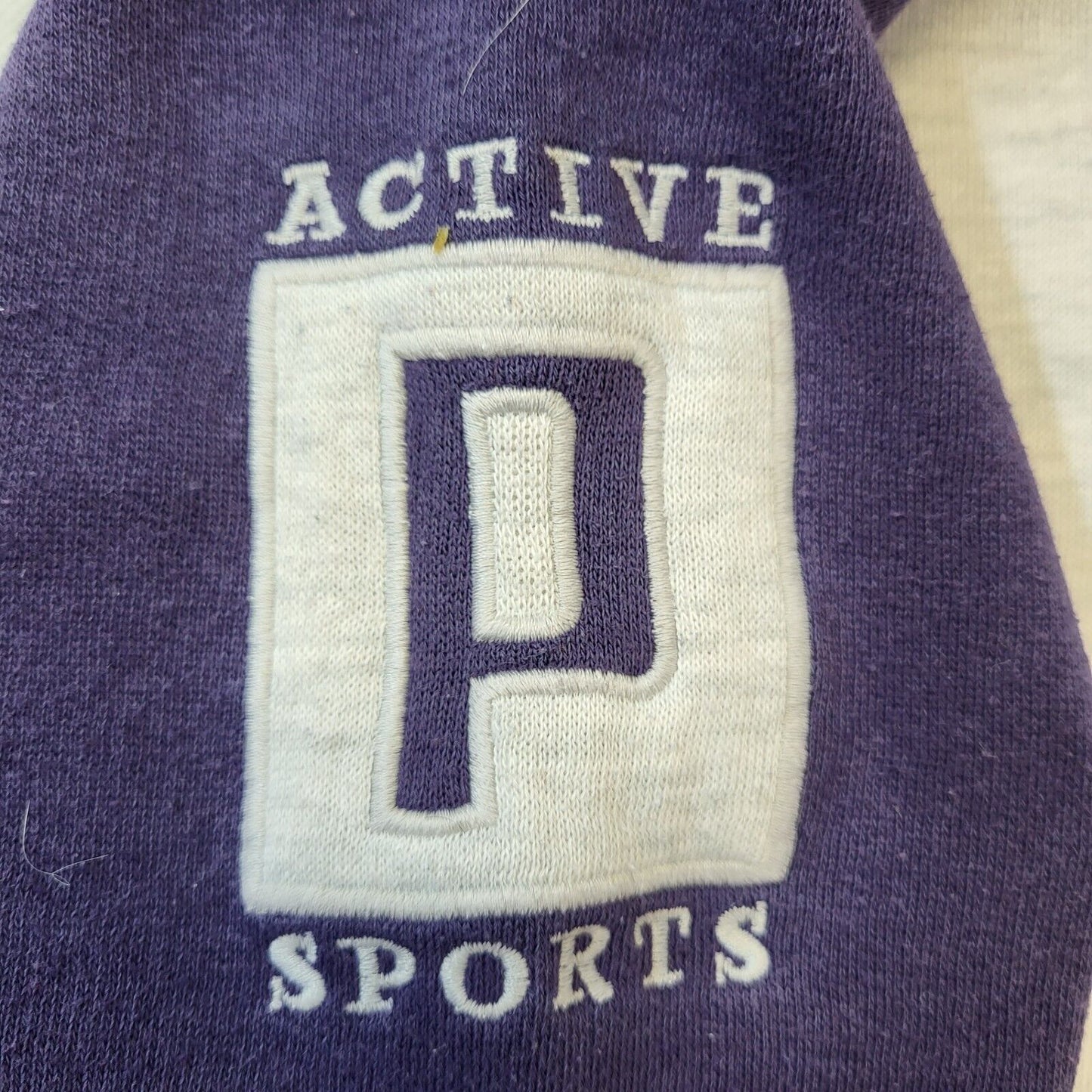Puma 90s Vintage Grey & Purple Crew Neck Sweatshirt Men's Size XL
