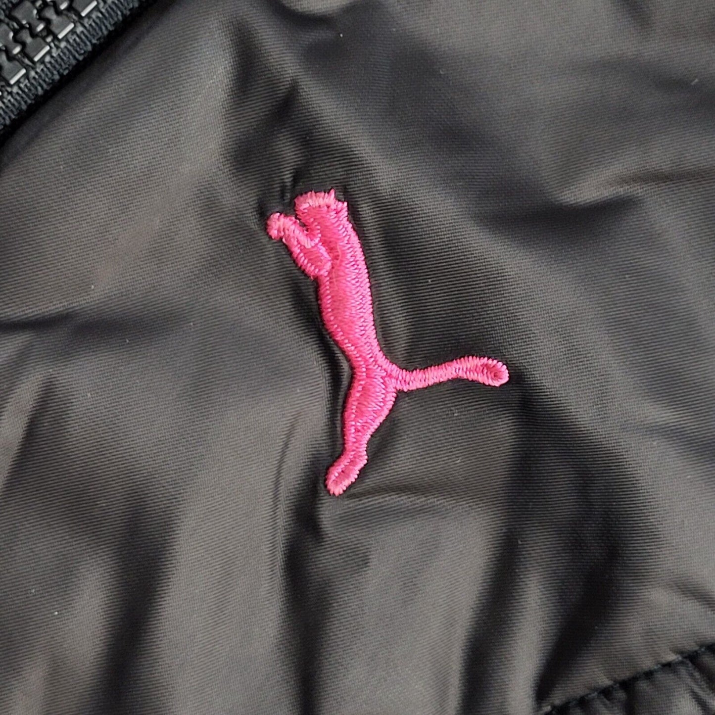 Puma Black Y2K Sports Jacket Uk Women's Size Small