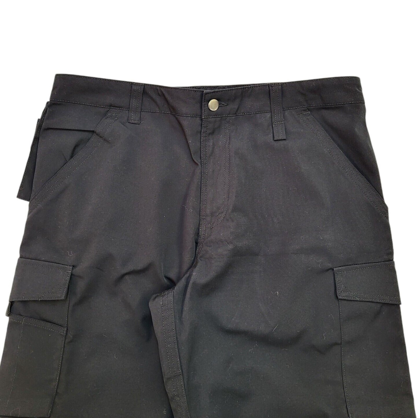Russell Y2K Vintage Black Tapered Work Trousers UK Men's XL  W36 L32