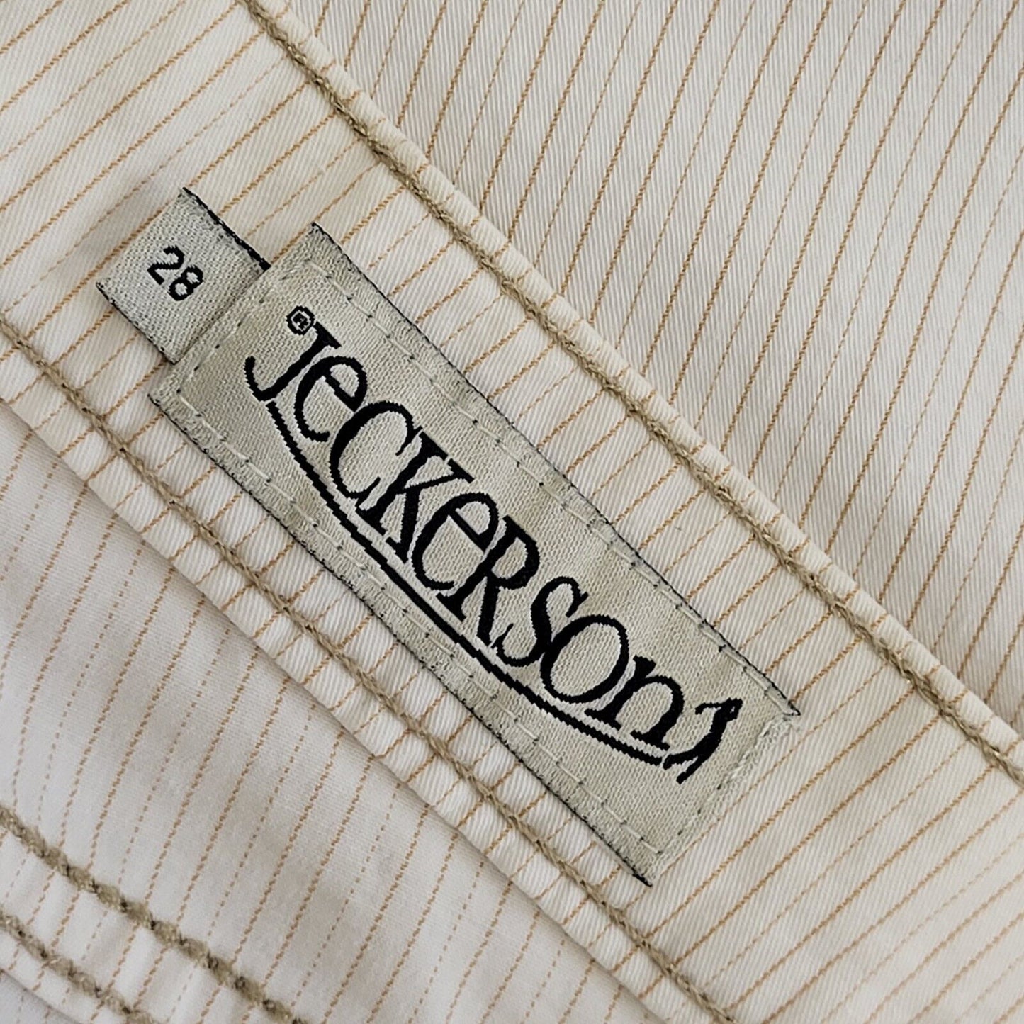 Jeckerson Vintage 90s Beige Straight Denim Jeans Women's Size 10 W28 L28