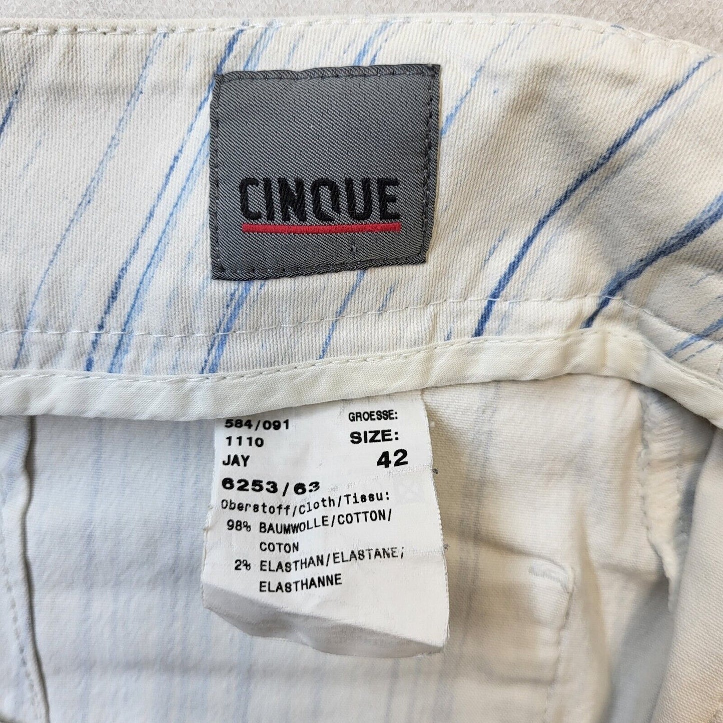 Cinque Y2K Vintage Striped Bootleg Trousers Women's Size 14 W32 L34