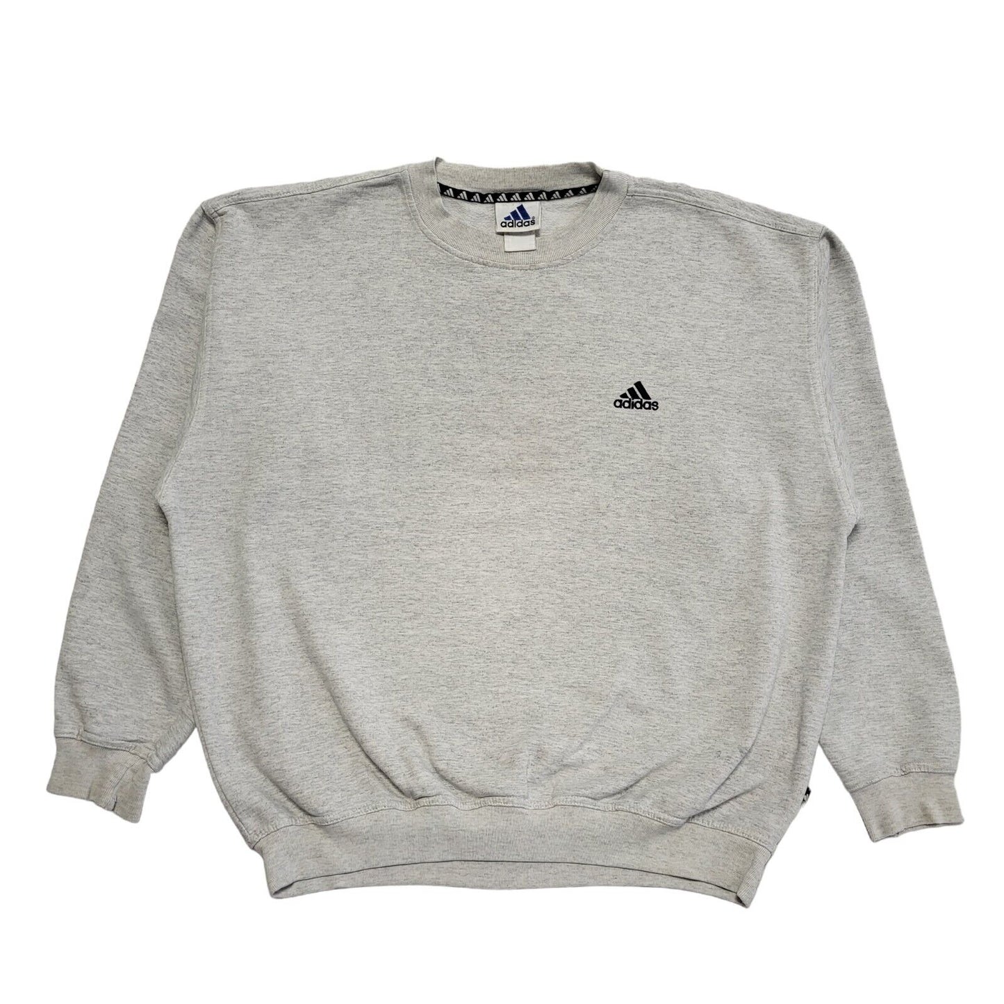 Adidas Grey Vintage 90s Sweatshirt Uk Men's Size 2XL