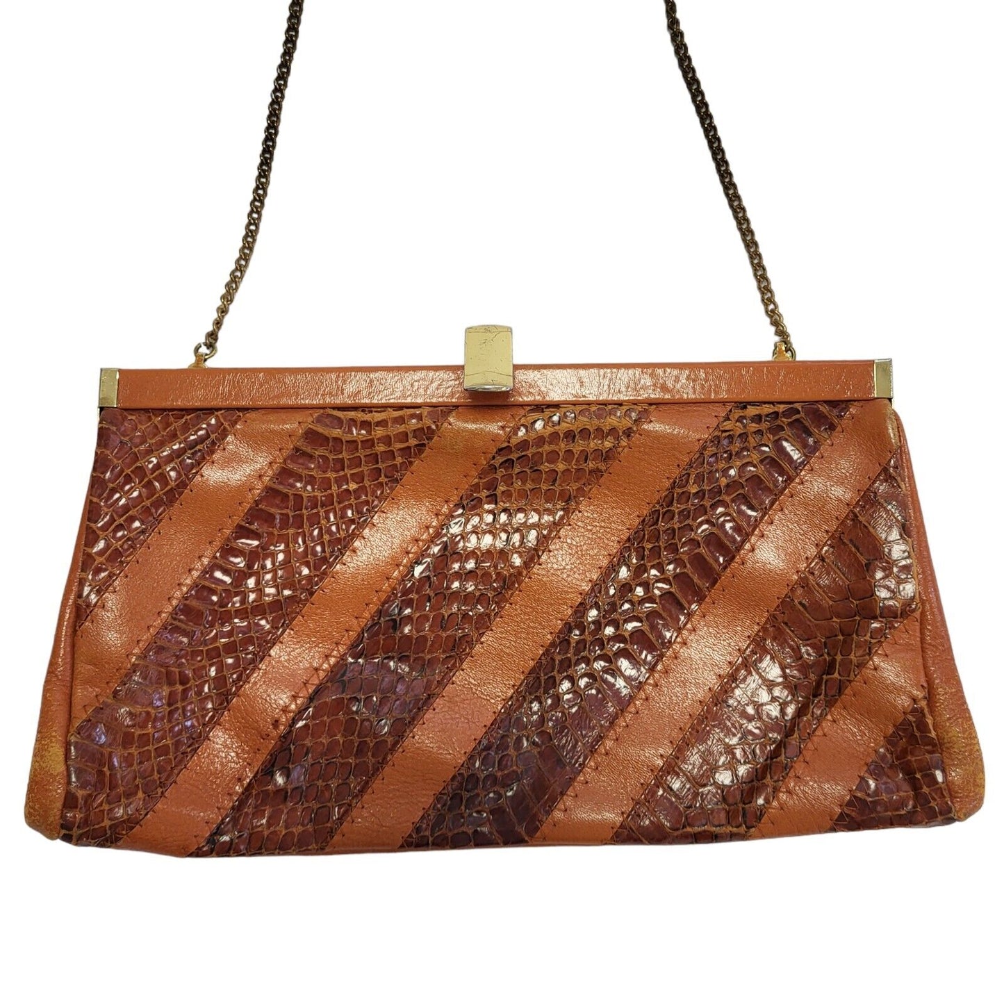 Jane Shilton Brown Leather Cross Body Shoulder Bag Uk Women's Size 10.5" x 6"