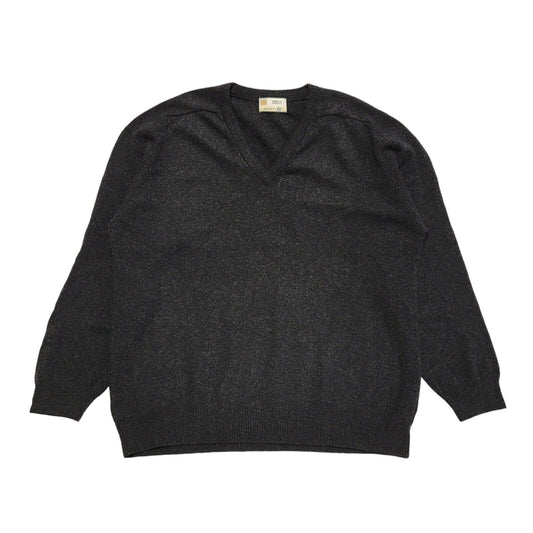 Marks and Spencer Vintage 80's Dark Grey Wool Jumper Uk Men's Size Large