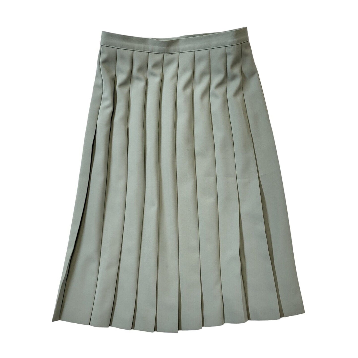 Marks & Spencer St Michael 90s Vintage Green Pleated Skirt Women's Size 12 W30