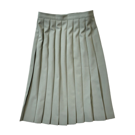 Marks & Spencer St Michael 90s Vintage Green Pleated Skirt Women's Size 12 W30
